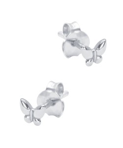 Butterfly Shaped Silver Stud Earring STS-6440